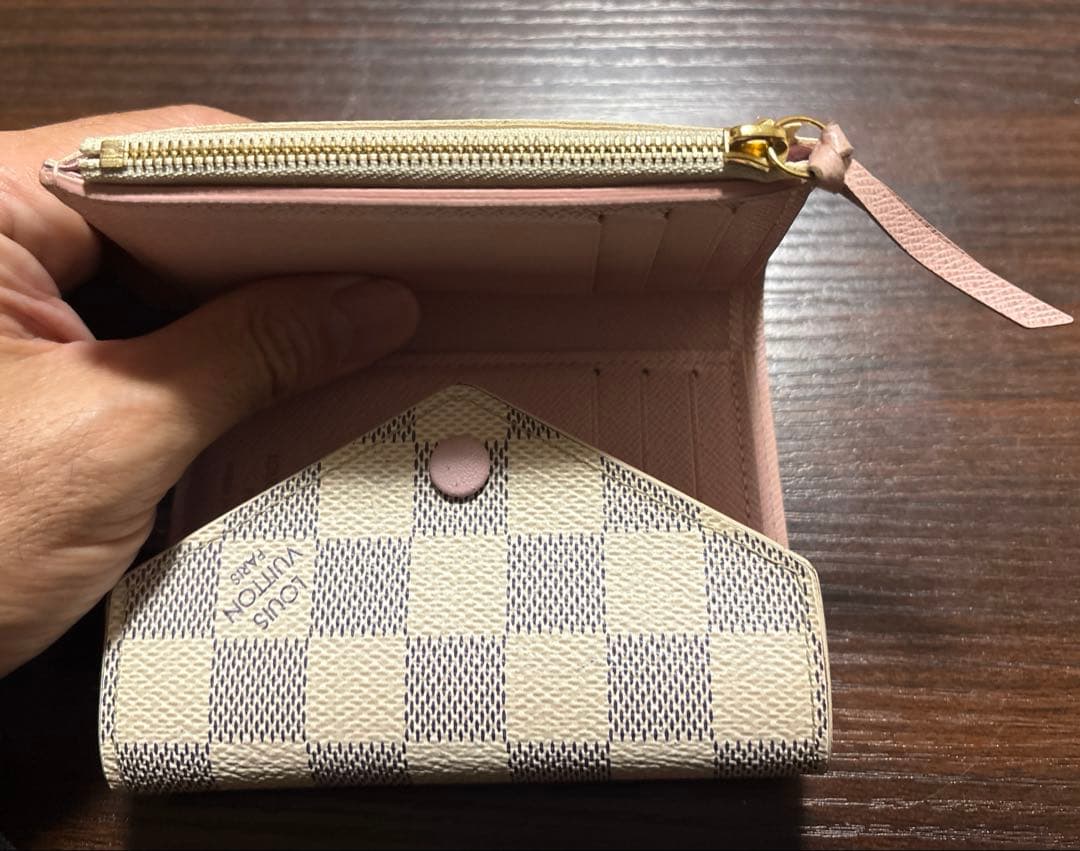 LOUIS VUITTON ダミエ・キャンバス 三つ折り財布 箱付き