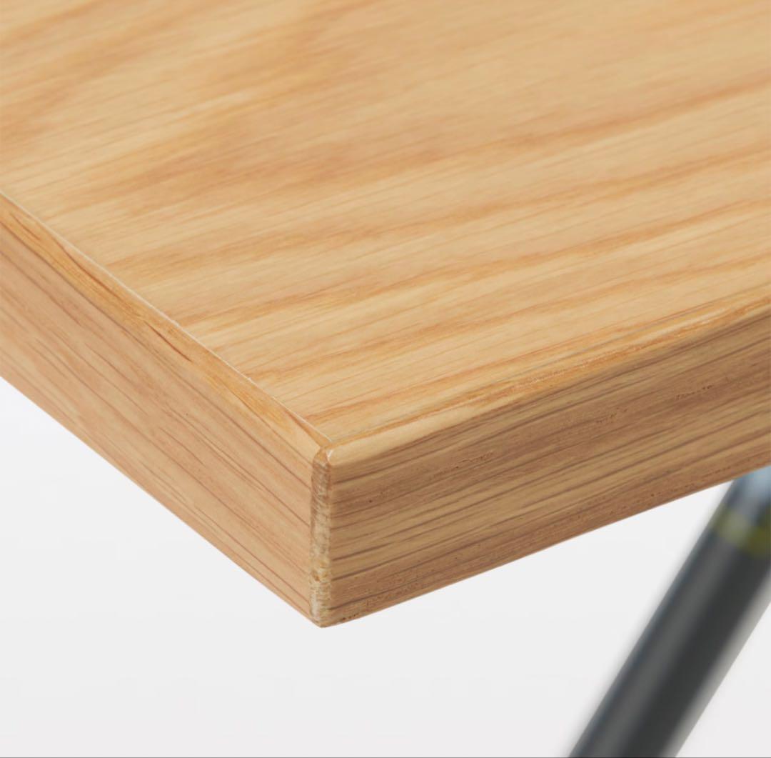 【美品】無印良品◎木製折りたたみテーブル オーク材突板　幅１６０ｃｍ