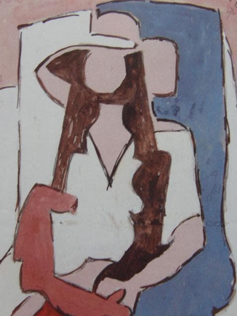 PABLO PICASSO、パブロ・ピカソ、【FEMME ASSISE】