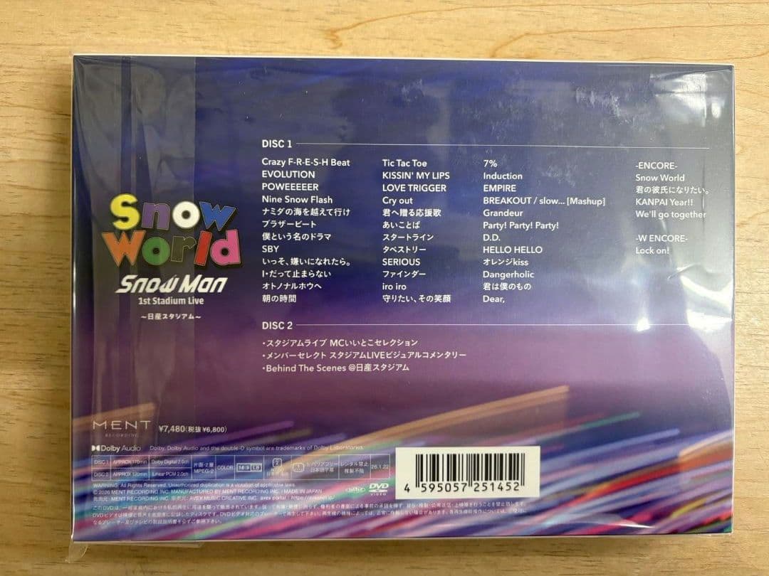 スノーマン　 World FC限定　DVD