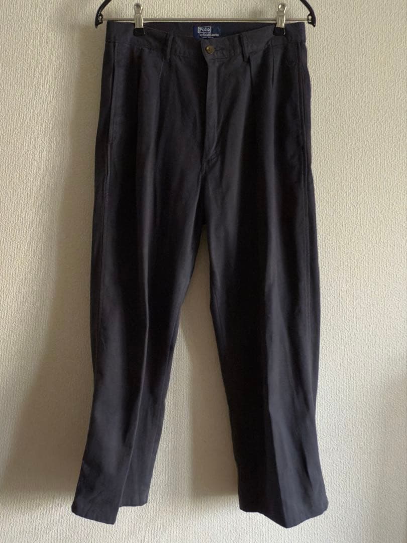 90s ラルフローレン　チノパン ポロチノUSA製 希少　美品　裾上げ済み