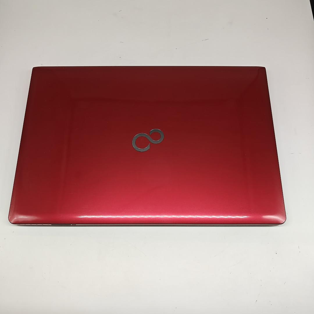 【富士通】AH53 高性能i7 SSD256GB 8GB レッド ノートPC