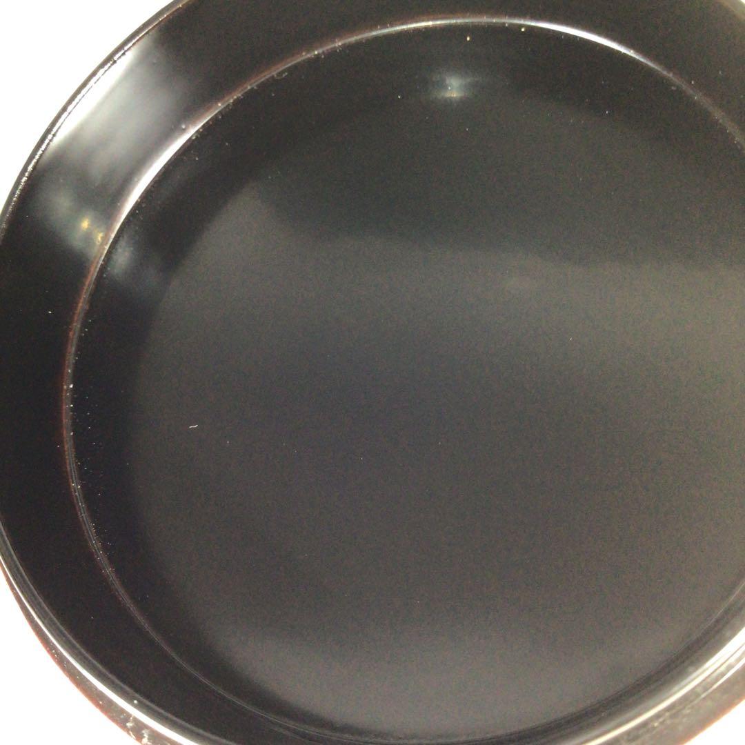 Ｍ８７０　香合　『西村松雲作』『溜塗』『虫蒔絵』『丸香合』　共箱　茶道具