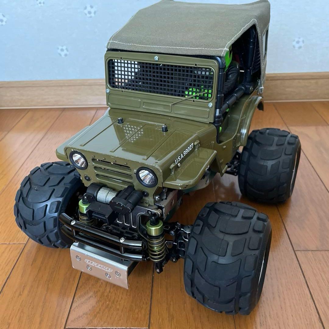 タミヤ ワイルドウイリー2 WR02 幌 スリックタイヤ　ラウンドタイヤ