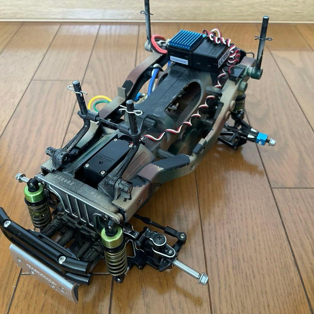 タミヤ ワイルドウイリー2 WR02 幌 スリックタイヤ　ラウンドタイヤ