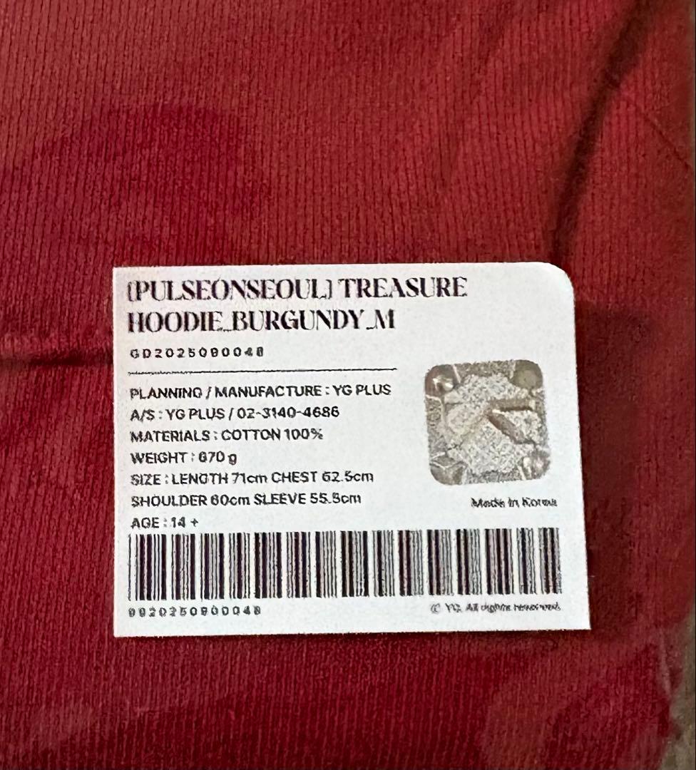 TREASURE PULSE ON ソウルコン フーディー Mサイズ 新品未開封