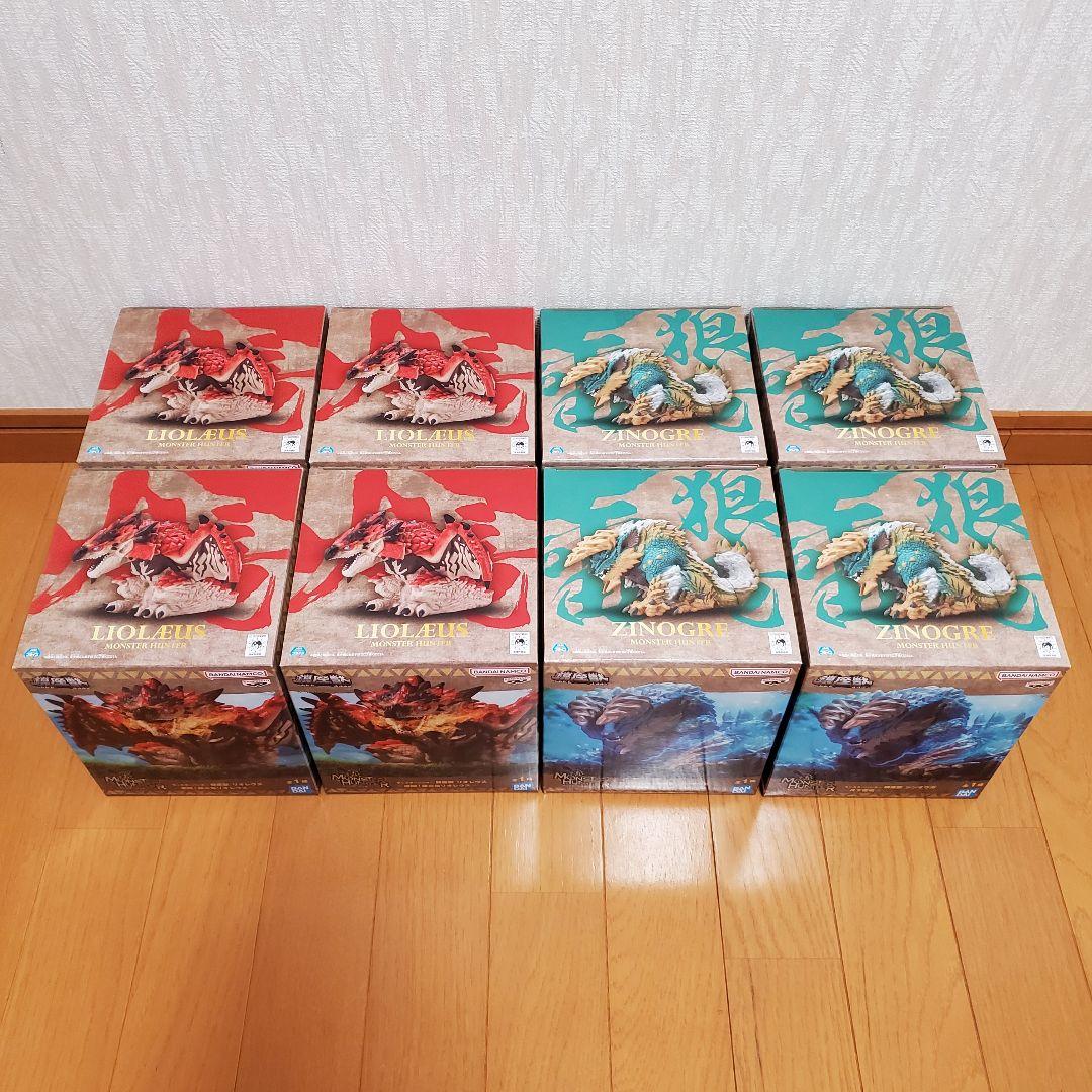 モンスターハンター 鎮座獣　フィギュアセット ジンオウガ リオレウス8体セット