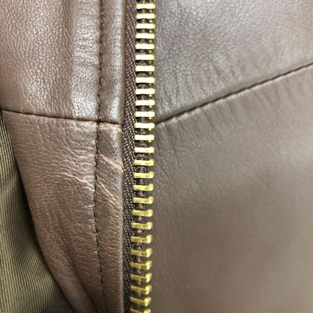 美品duffer DUFFER シングルライダース　ラムレザー　ジャケット