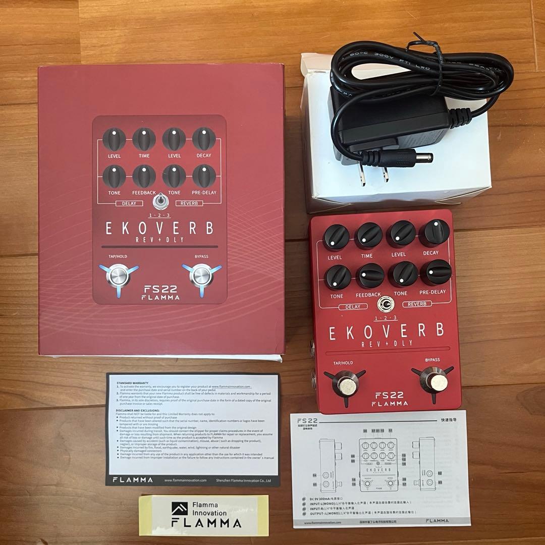 FLAMMA EKOVERB FS22 リバーブ ディレイ エフェクター ギター
