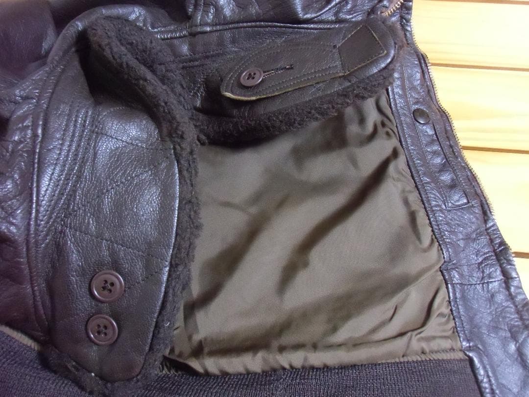 ★アメリカ軍＊海軍＊Ｇ１フライトジャケット＊ゴート/山羊革（実物）