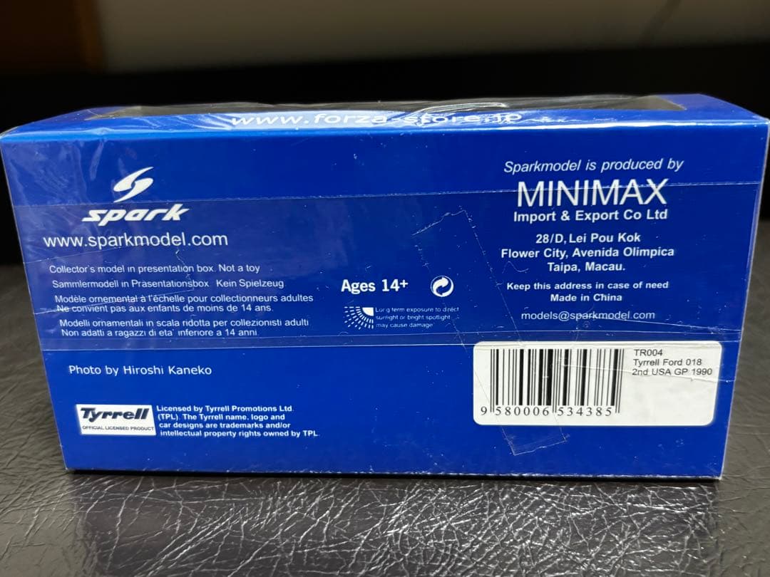 スパーク 1/43 Tyrrell018 2nd USAGP ジャン・アレジ