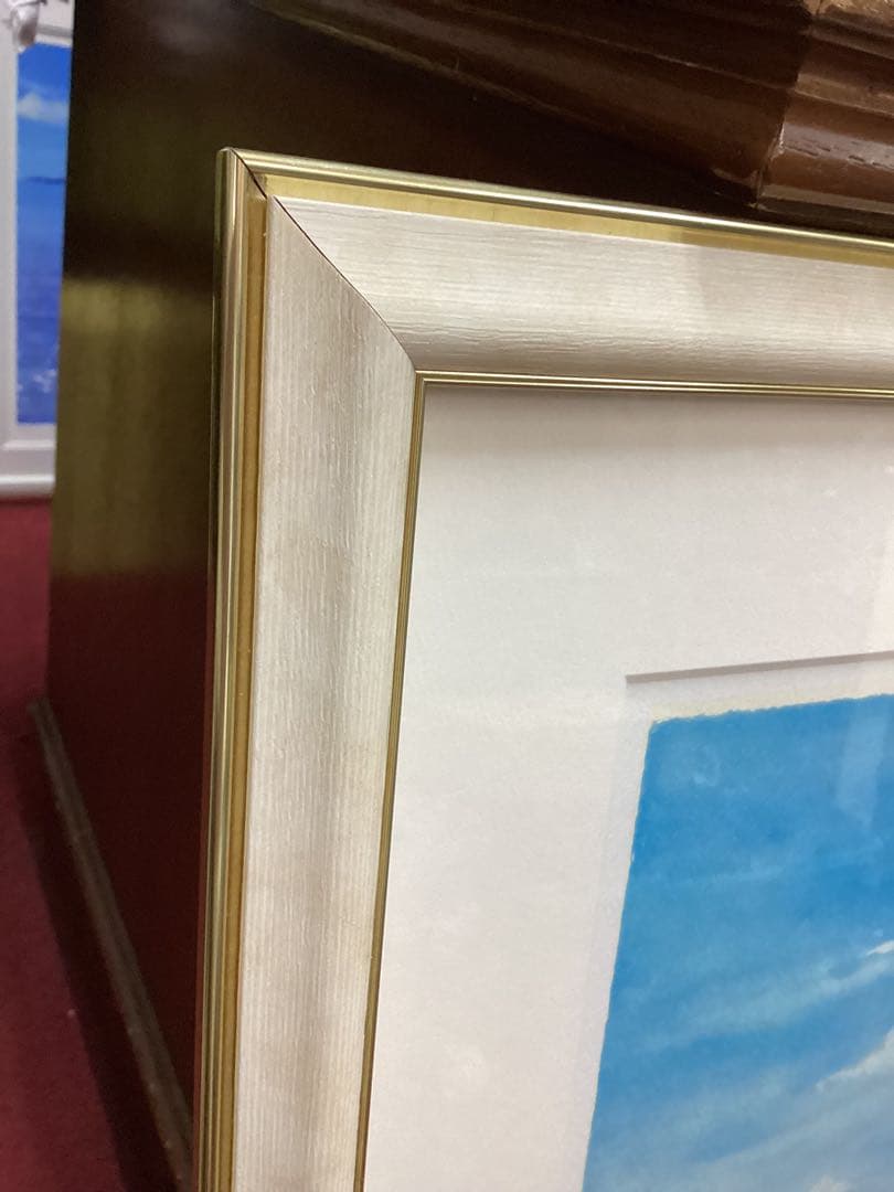 真作保証　内田新哉　SAKURA　裏書き　直筆サイン入　20号