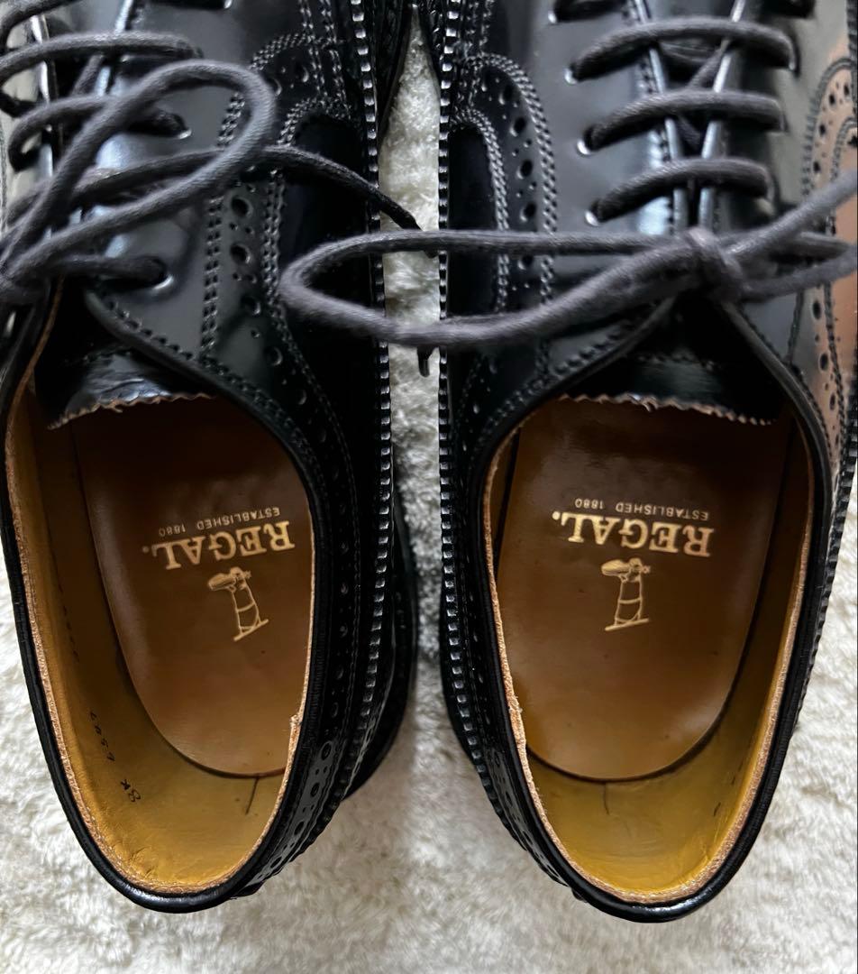 美品☆REGAL☆ウイングチップ☆ブラック