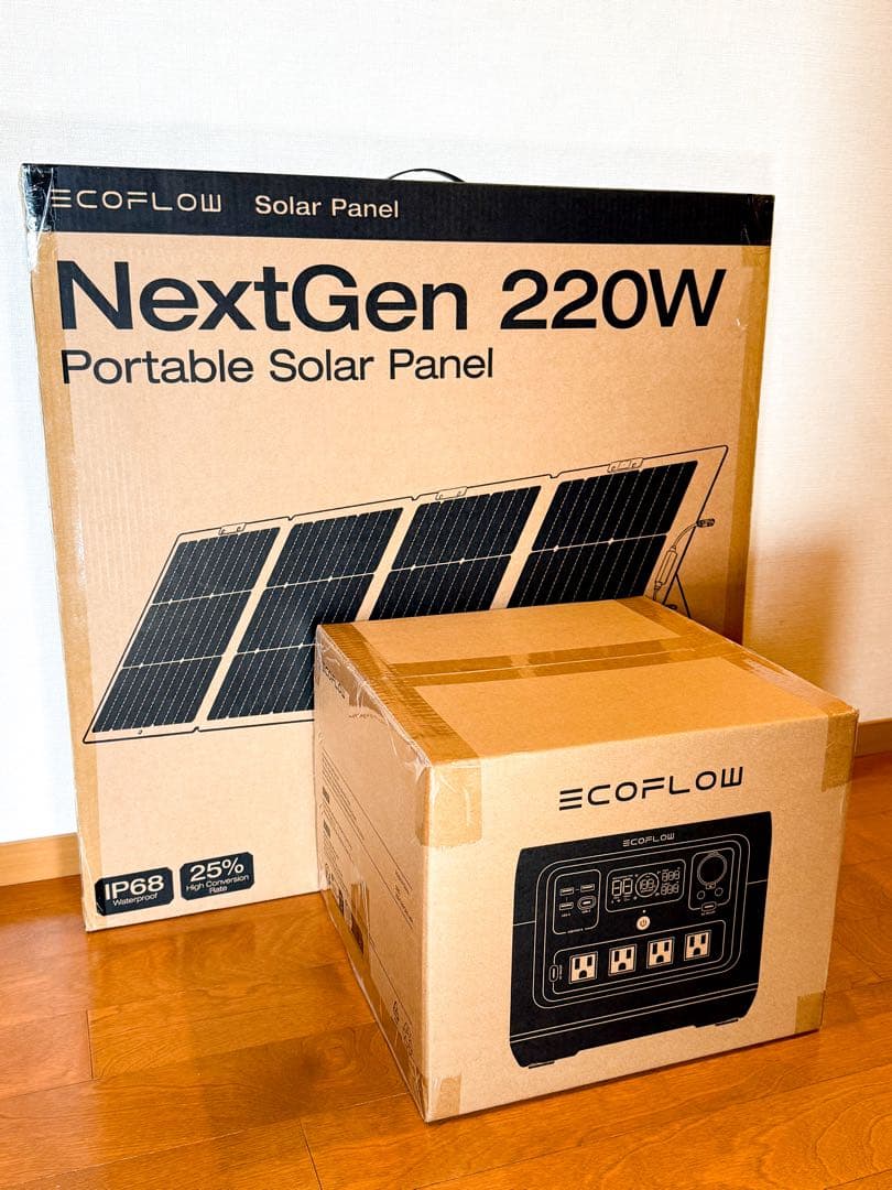 【新品】EcoFlow  2 Pro + 220Wソーラーパネルセット