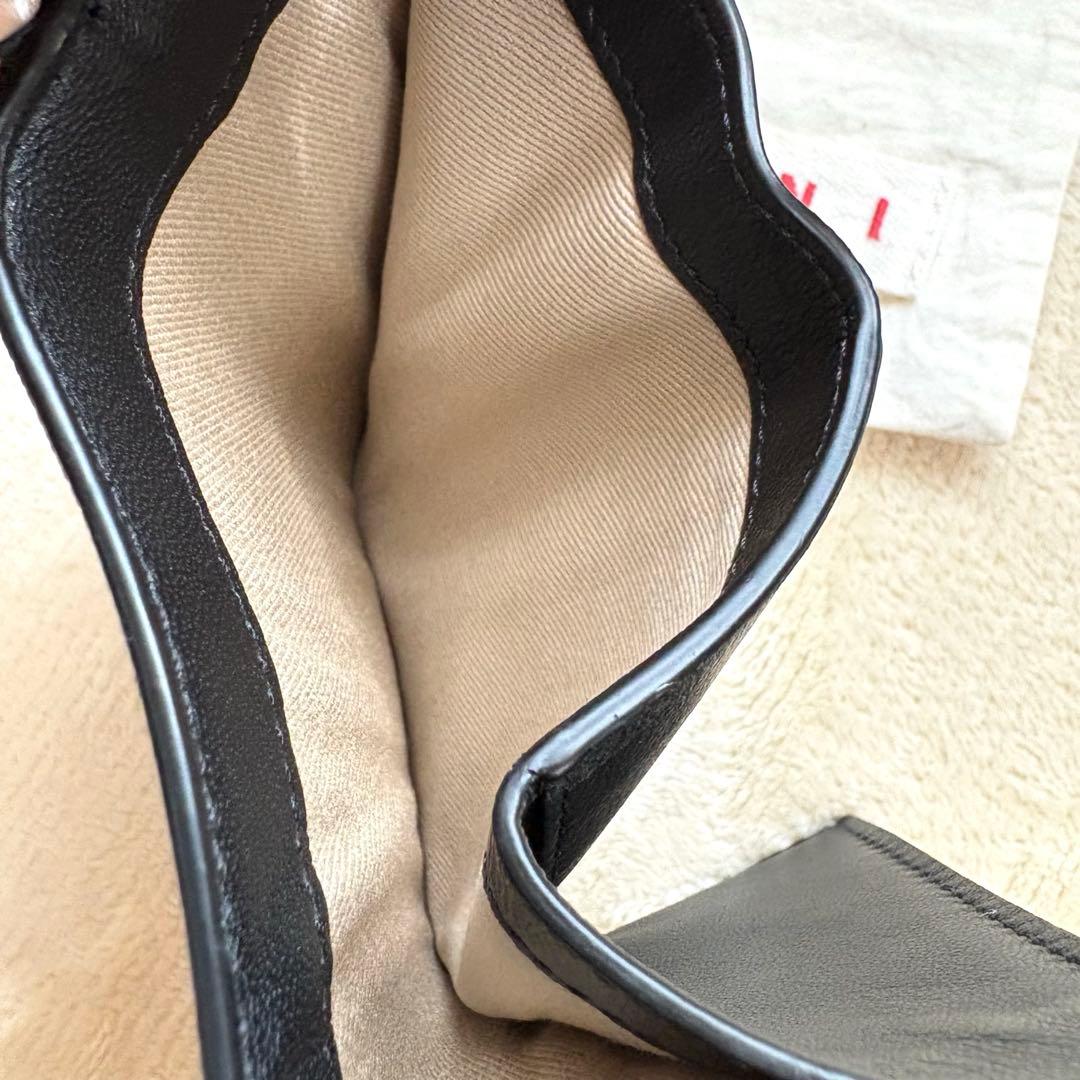 美品✨MARNIマルニ　サファイアーノ三つ折り財布 コンパクトミニ財布