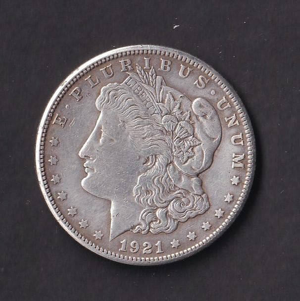 アメリカ　1ドル銀貨　モルガンダラー　1921年