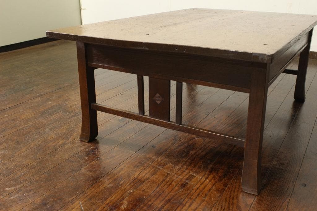 古い文机！抽斗2杯！和室時代箪笥テーブルローボードテレビ台カフェ店舗古家具