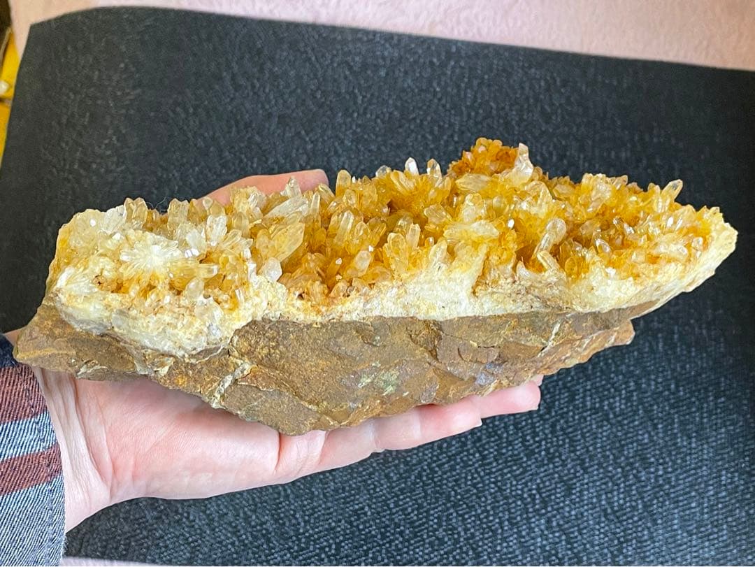 【タイムセール】黄水晶クラスター♪値下げ済