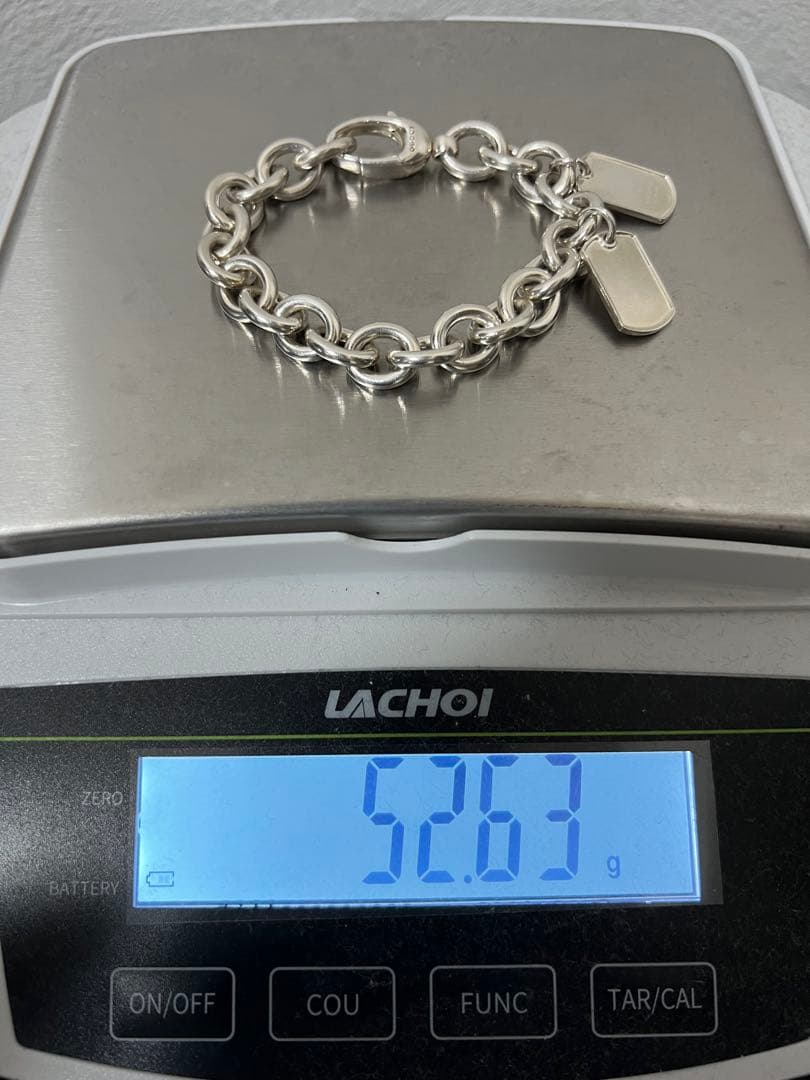 グッチ GUCCI ドッグタグ チェーン ブレスレット SV925 希少