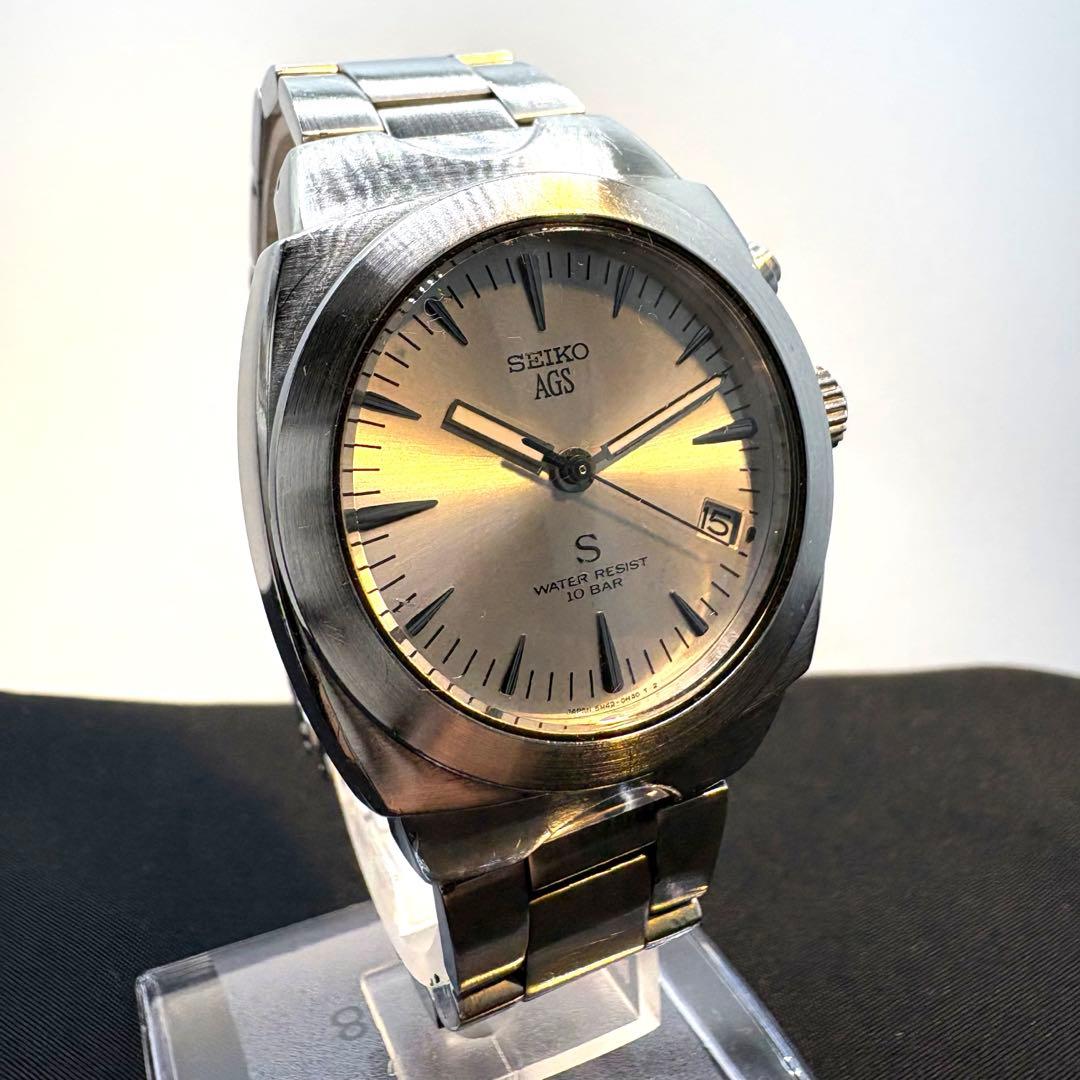 セイコーAGSキネティック5M42 メンズ腕時計 ジャンク 現状渡しの出品です！