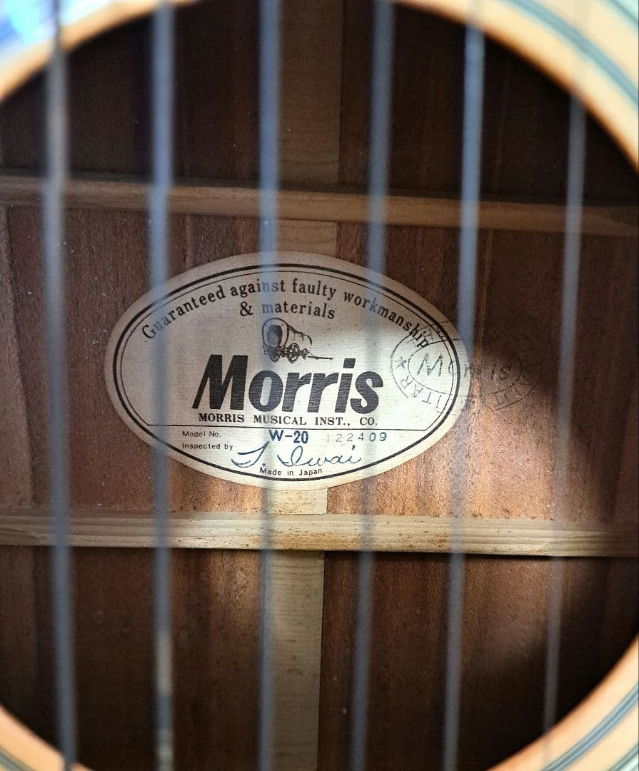 Morris アコースティックギター スW-20　70’s ジャパンヴィンテージ