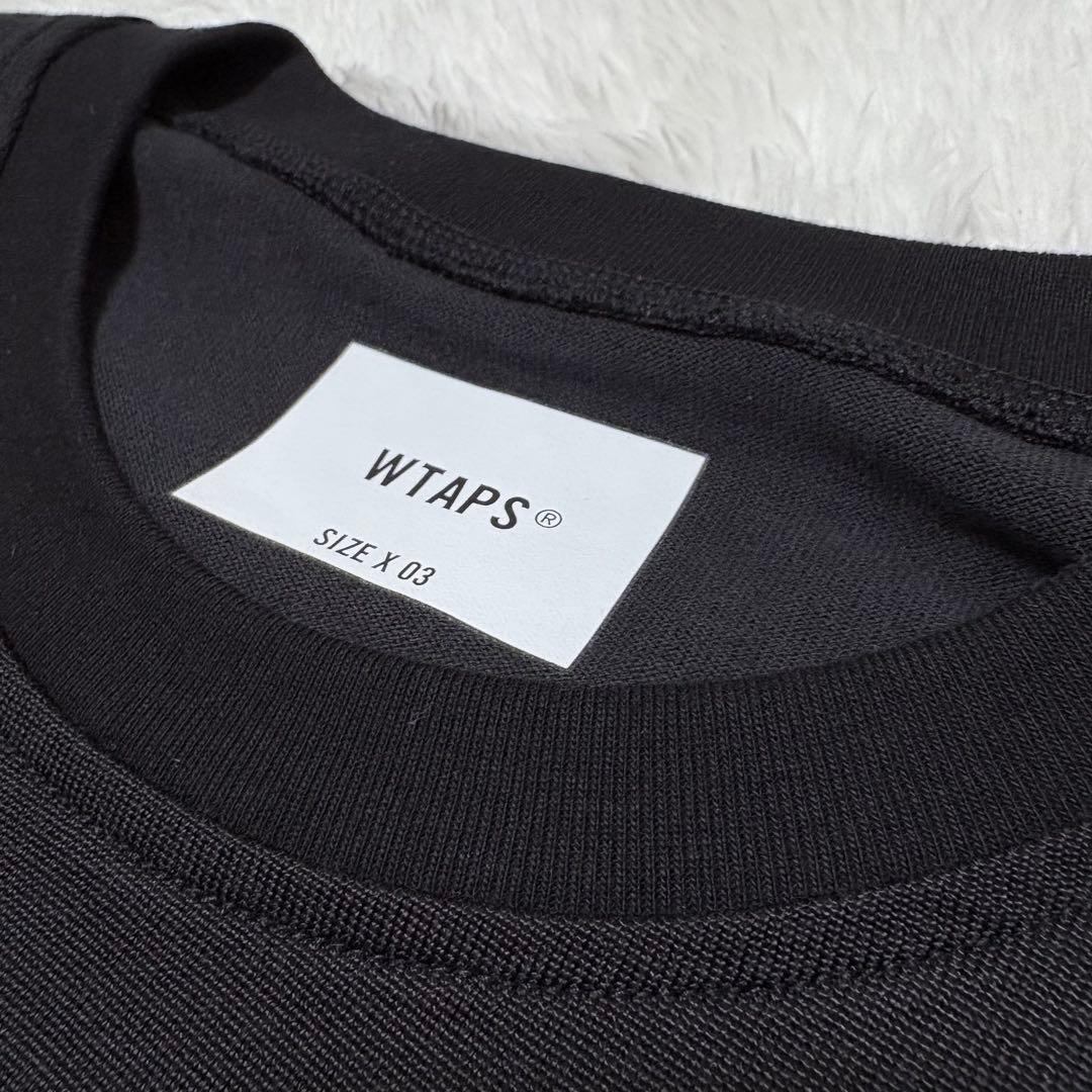 ダブルタップス WTAPS フットボール Tシャツ ロンT 長袖　黒 ブラック