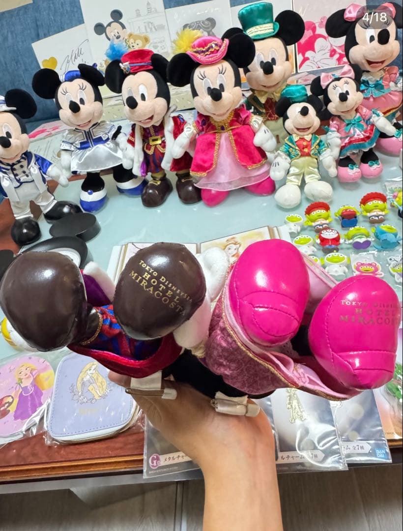 宿泊者限定 10点 東京ディズニーシー　ホテルまとめ　ミッキー&ミニーぬいぐるみ