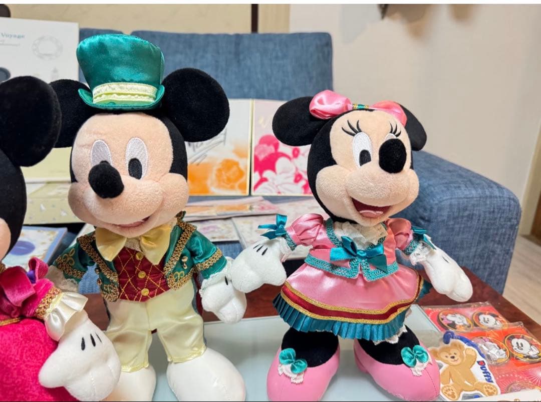 宿泊者限定 10点 東京ディズニーシー　ホテルまとめ　ミッキー&ミニーぬいぐるみ
