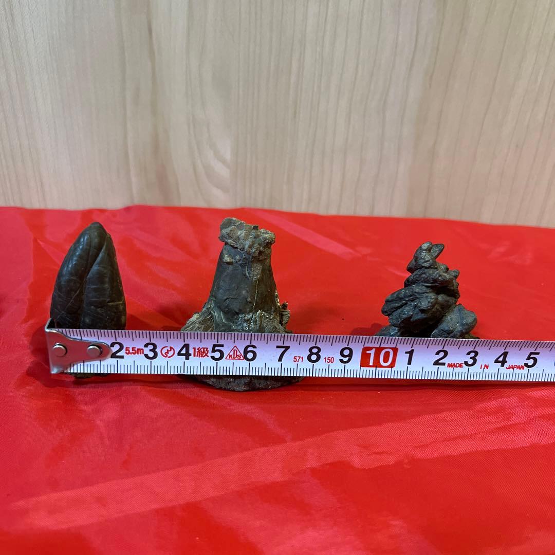 【和歌山古谷石3点セット】自然石 盆石　鑑賞石　置物　天然石