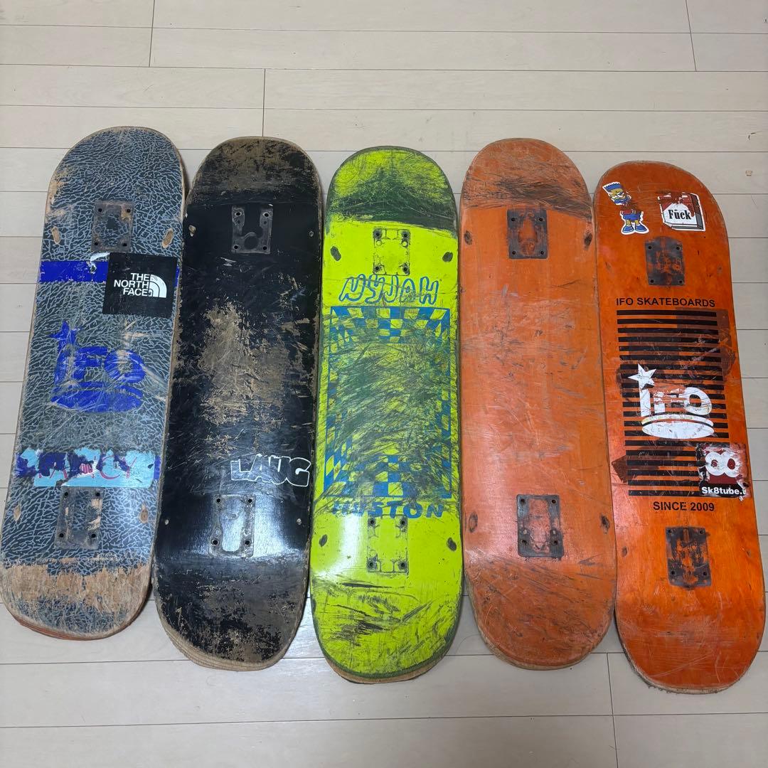 スケートボードデッキセット 15枚 廃デッキ