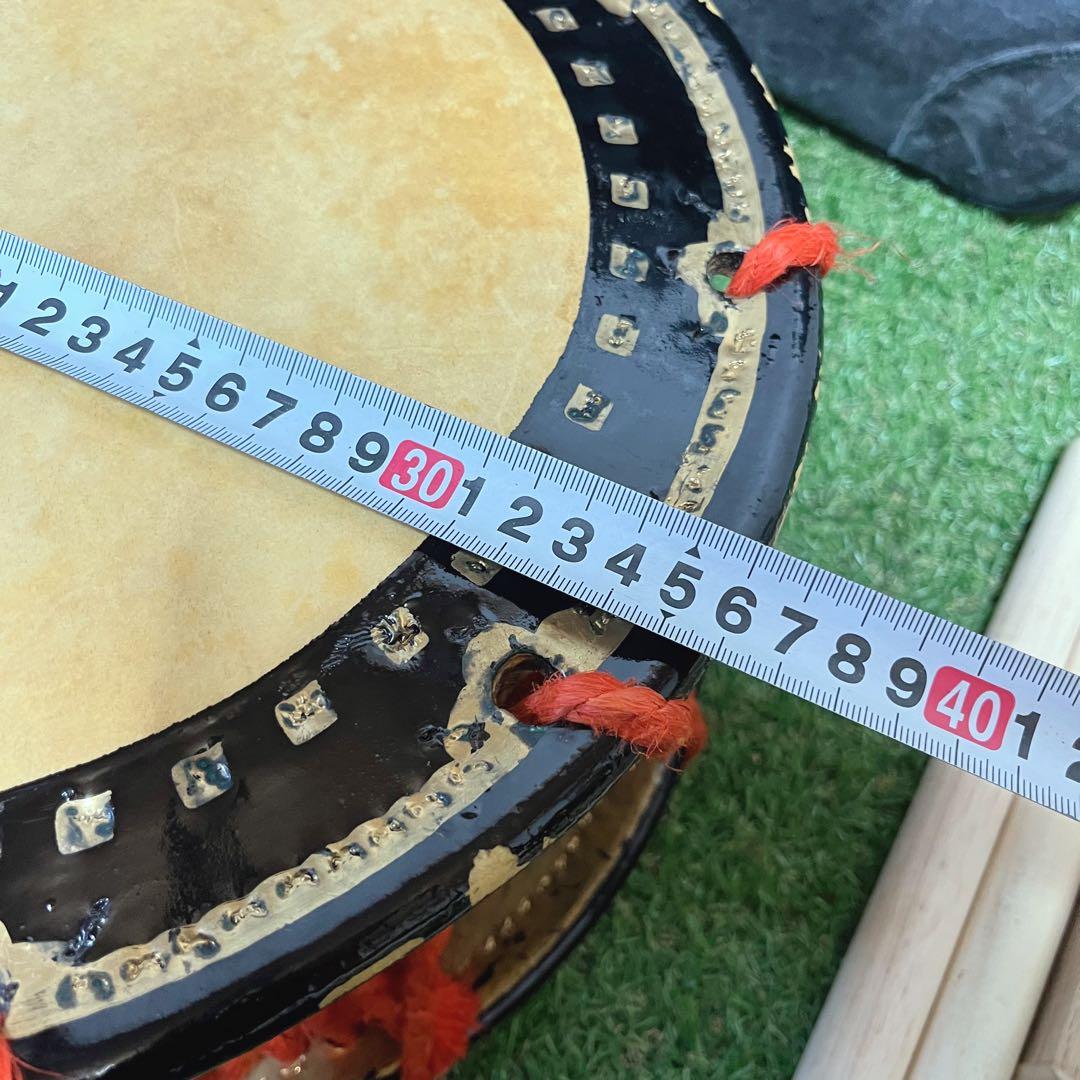 伝統芸能 締太鼓 和太鼓 スタンド バチ ケース付き 和楽器 打楽器