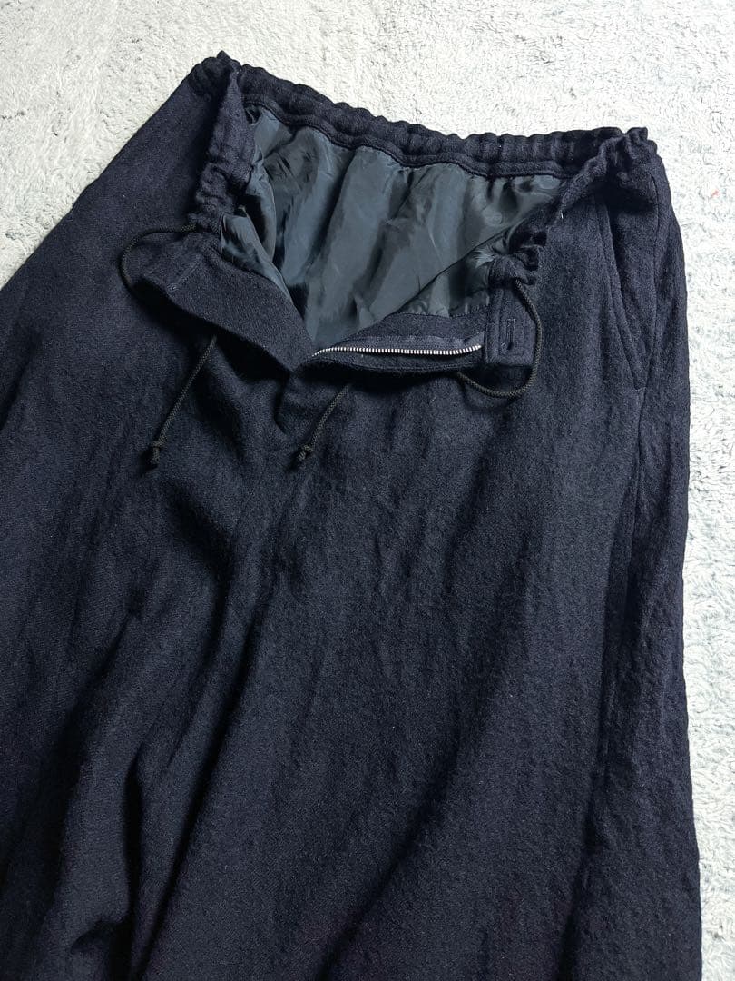 【Y's】ウール100% 2way アシンメトリーサルエルパンツ 変形スカート