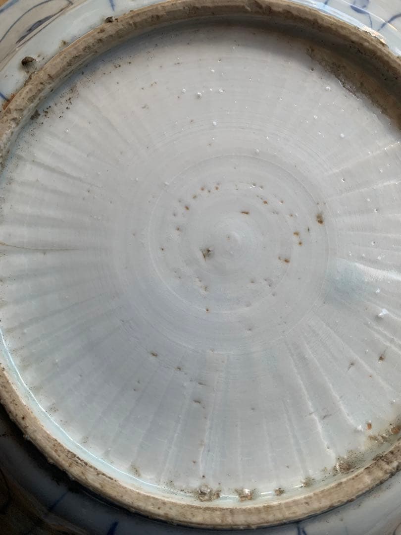 中国明時代染付お皿(七寸)