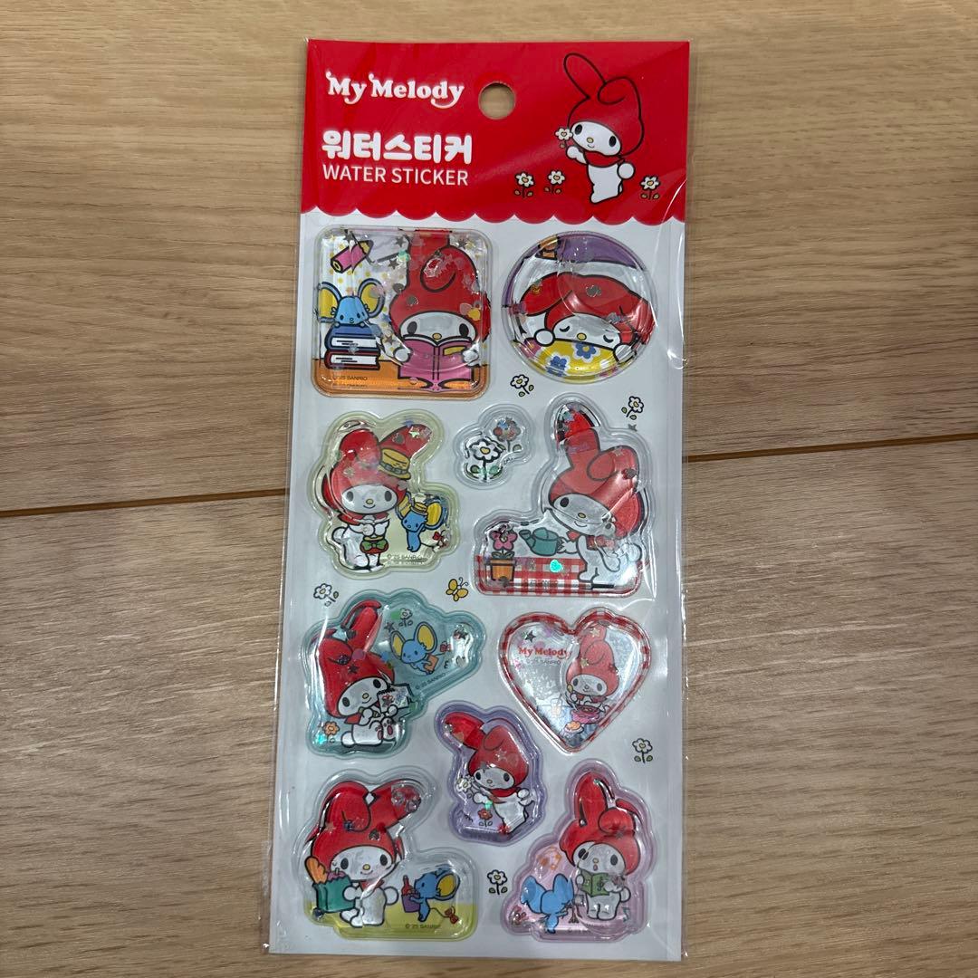 【正規品】マイメロ　ミッフィー　ウォーターシール　ボンボンドロップシール7点