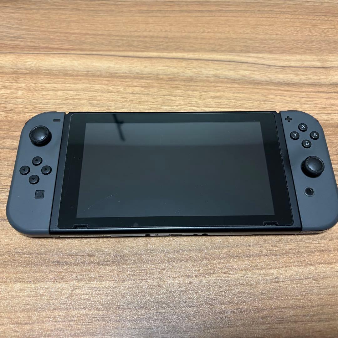 Nintendo Switch 本体 グレー、保護ケース・ソフトケース付き