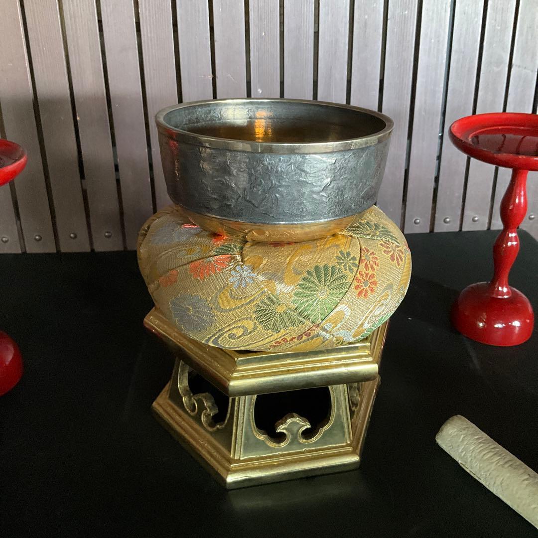 【わたる　時代物】レア　おりん　仏具セット　仏壇 仏具 美術品　極上