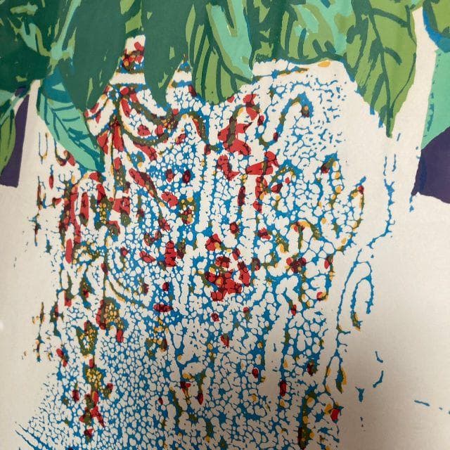 稀少*紺綬褒章受章 本間武男 作*直筆サイン入り シルクスクリーン 版画