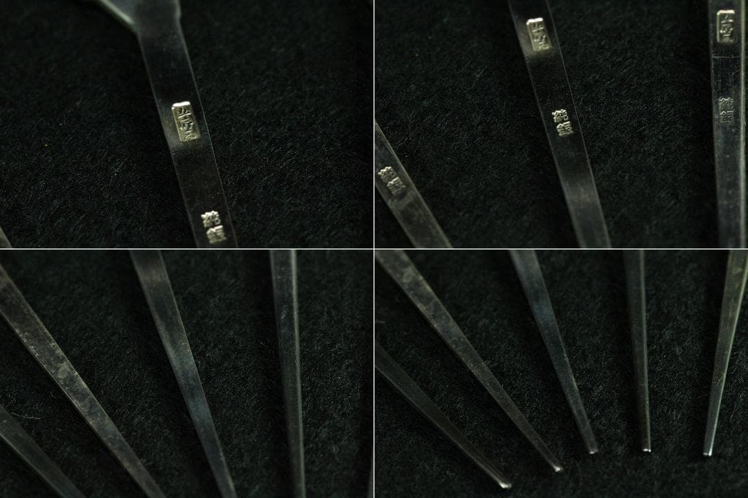 金谷五良三郎 南陵結び黒文字 銀製 スティック 重43g 共箱(K-XA805)