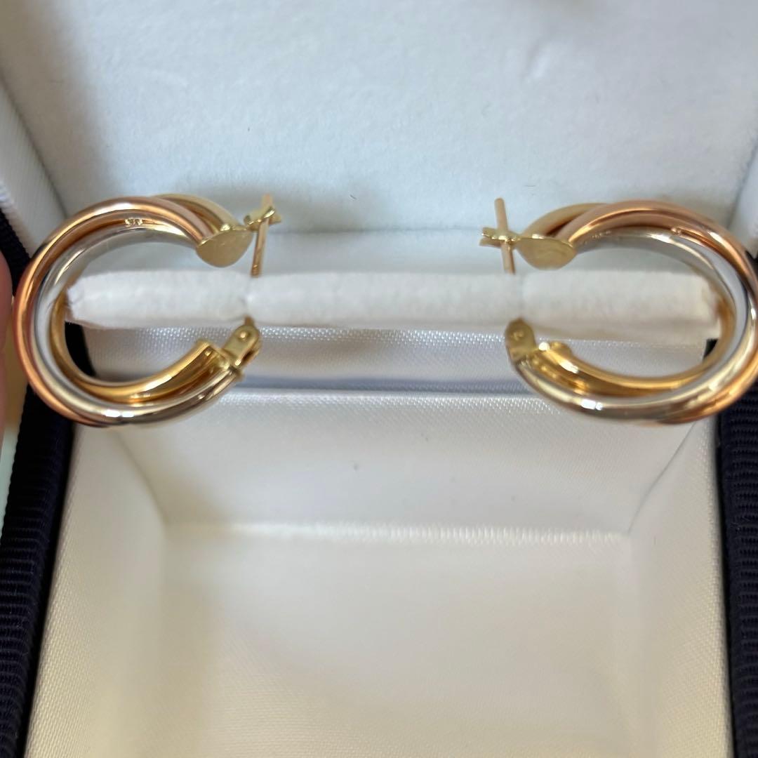 【新品・未使用】トリニティピアス k18 フープピアス