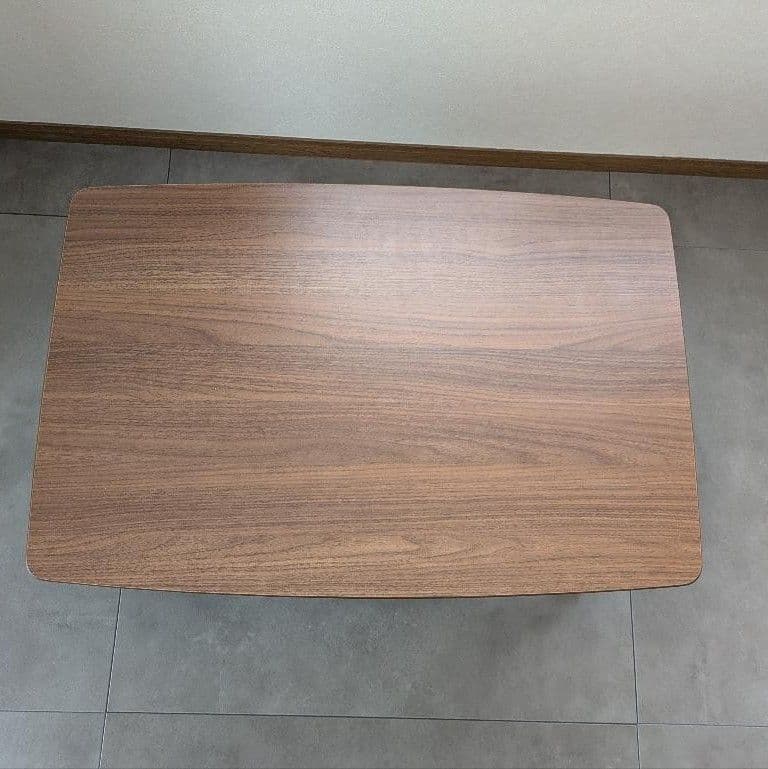 ブラウン木製長方形こたつ