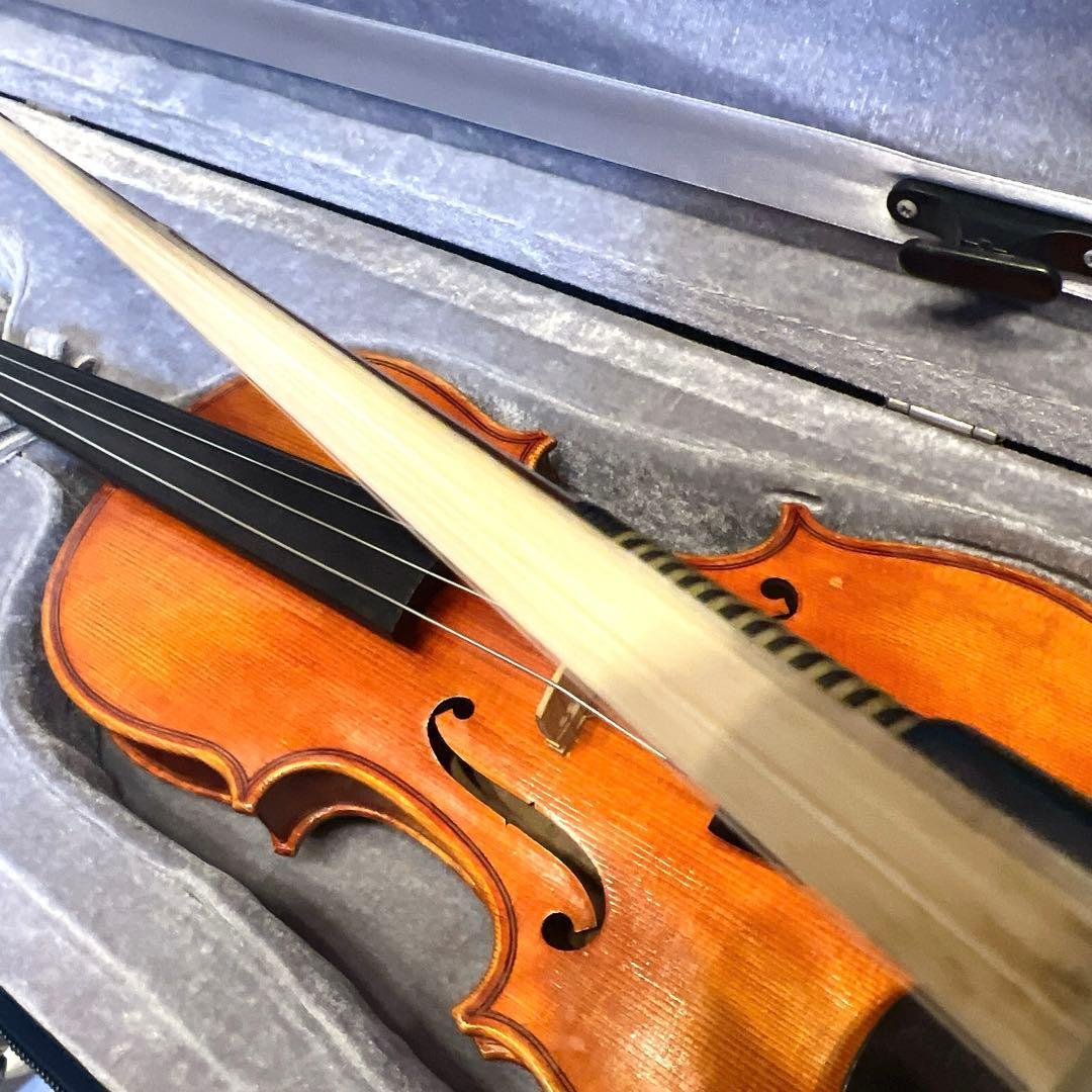 【詳細不明】美虎杢 1/8サイズ バイオリン　原産国不明