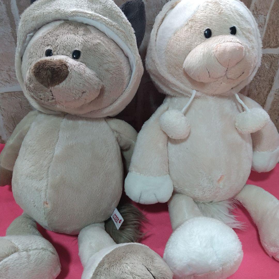 ニキスノーキャットぬいぐるみペア生産終了品 レア