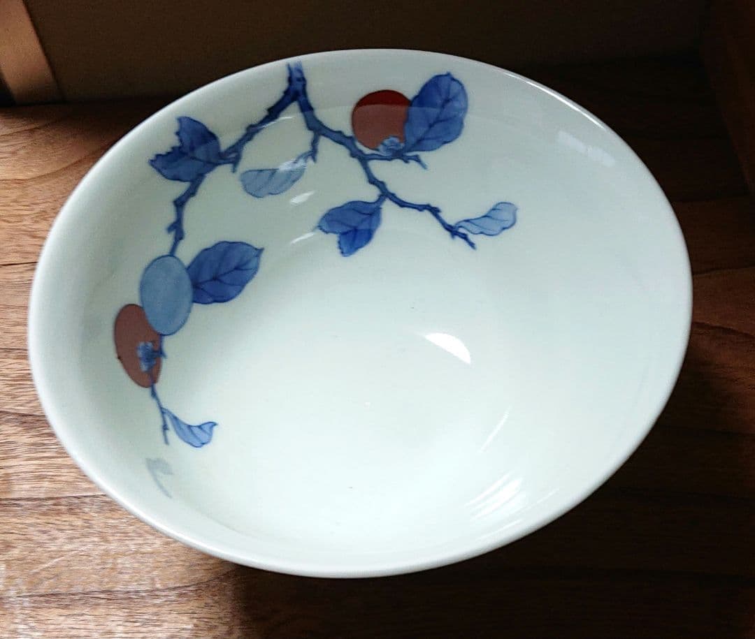 柿右衛門造柿画菓子鉢