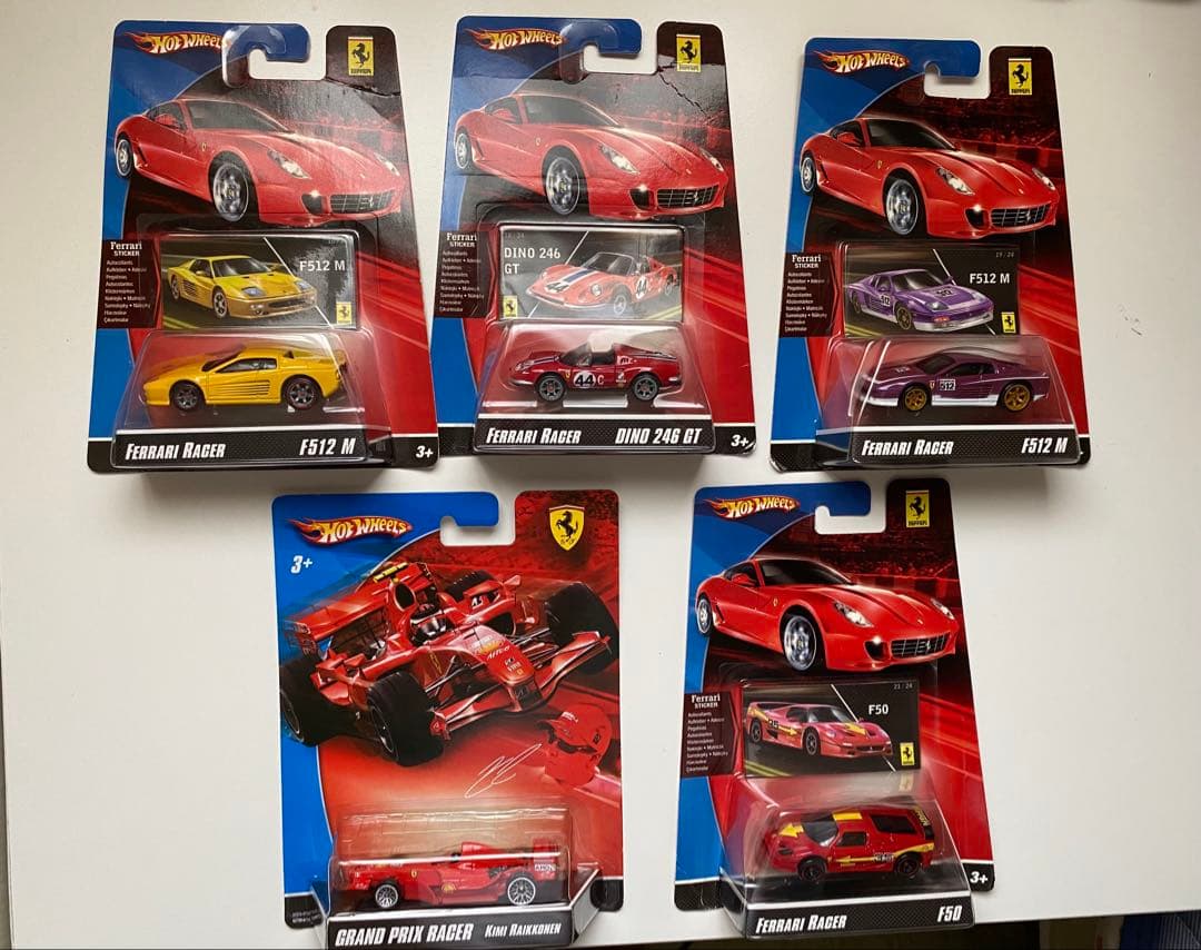 Hot Wheels フェラーリ ミニカー　5台セット