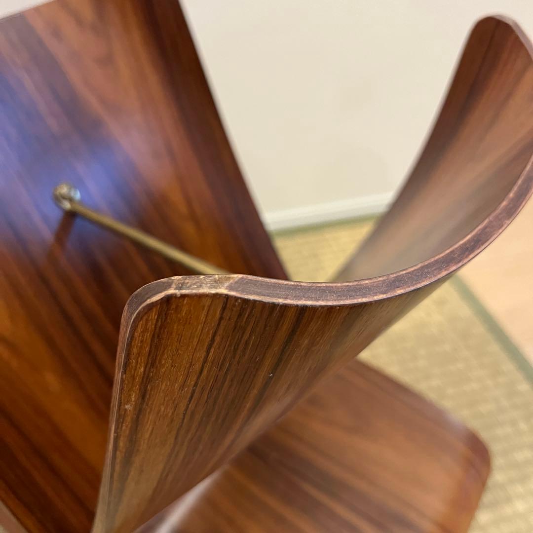 バタフライスツール　ビンテージ　手書き番号　柳宗理　天童木工　ヴィンテージ