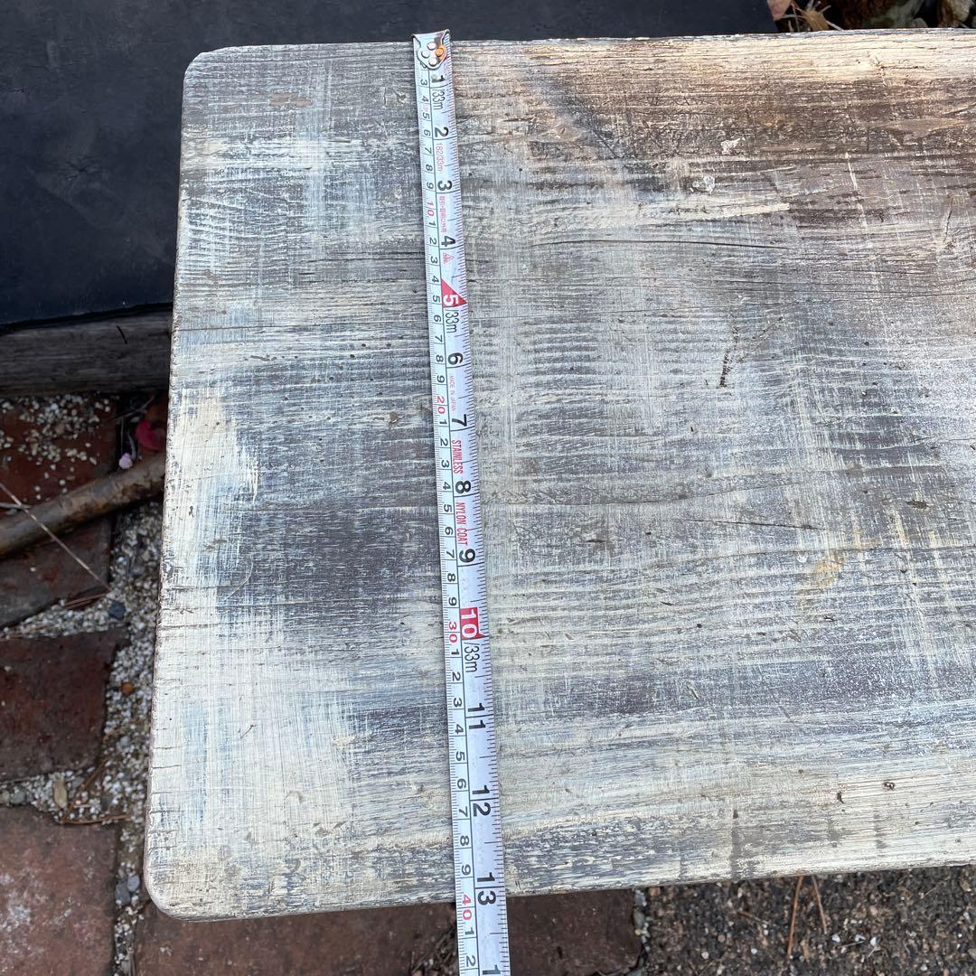 古道具　机　フレンチカントリー風　リメイク　木製　文机