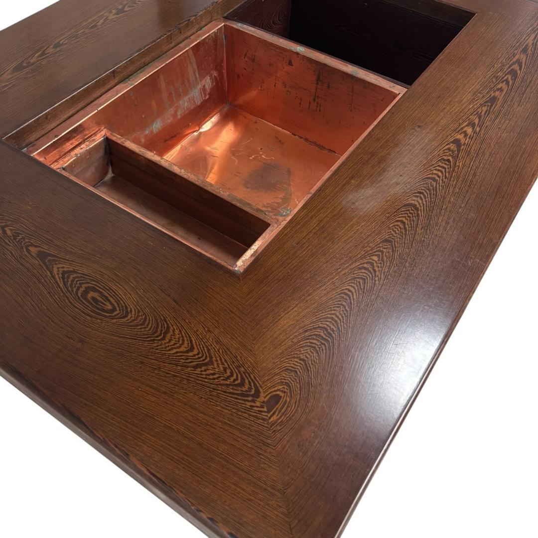 最高級品 鉄刀木 無垢材 関西火鉢 長火鉢 囲炉裏 ヴィンテージ 1200W