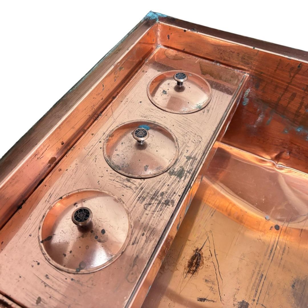 最高級品 鉄刀木 無垢材 関西火鉢 長火鉢 囲炉裏 ヴィンテージ 1200W