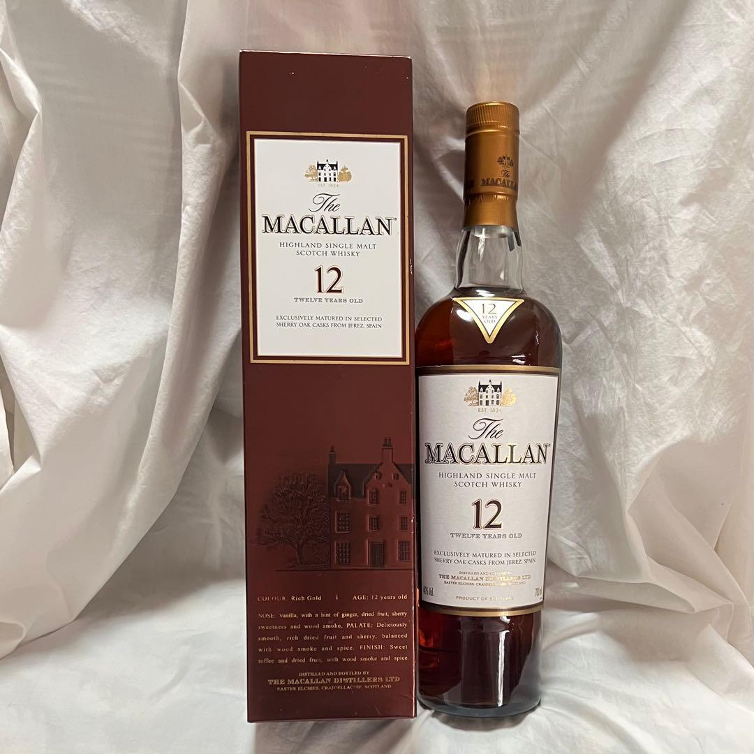 【旧ボトル】ザ・マッカラン 12年 シェリー オーク カスク 箱潰れあり