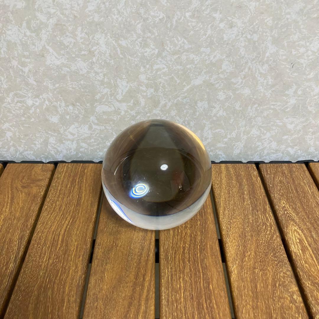 TS59 鑑定書付 熔錬水晶玉 大型 開運 浄化 インテリア 専用箱付属